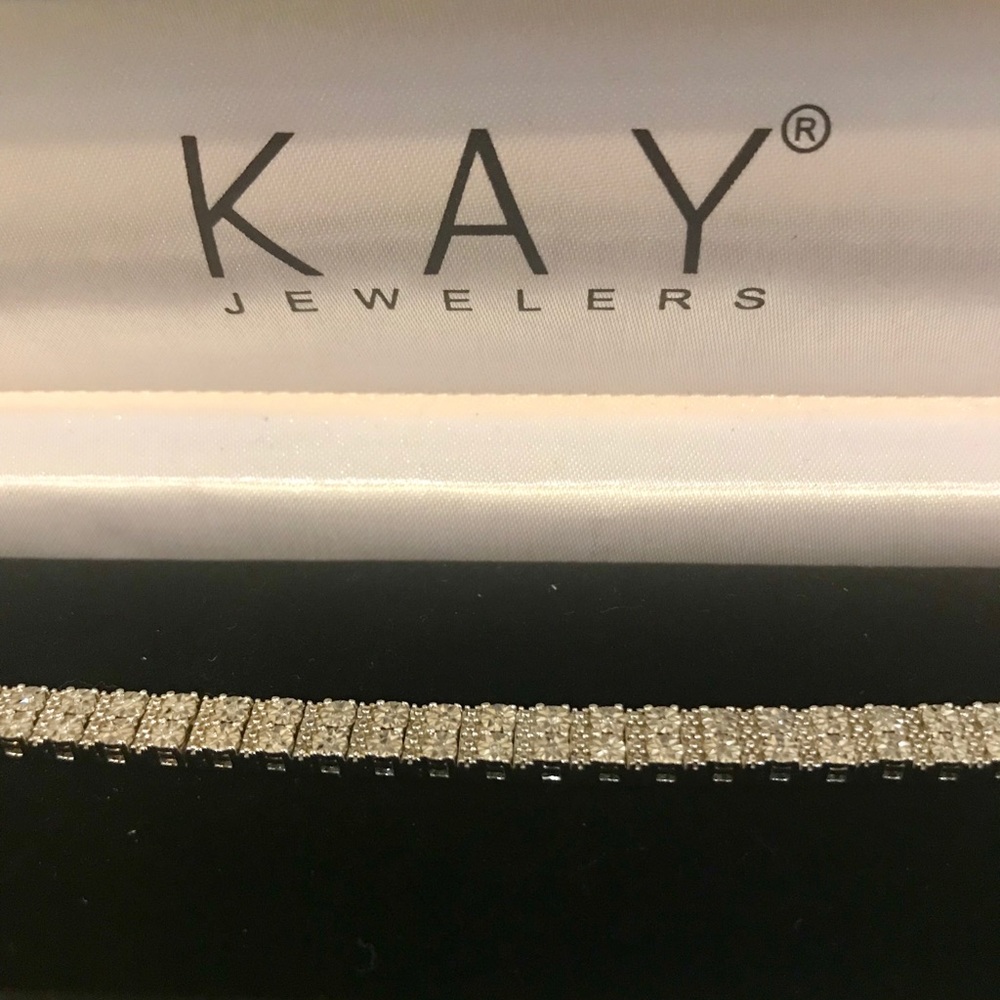diamond bracelet1/3-ct tw roundcut sterling-silver - Picture 3 of 5